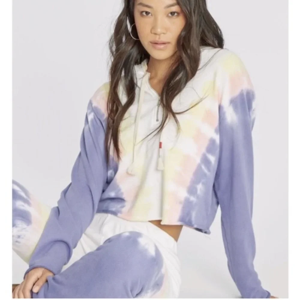 WILDFOX EDELWEISS TIE DYE HOODIE NWT - Picture 6 of 9
